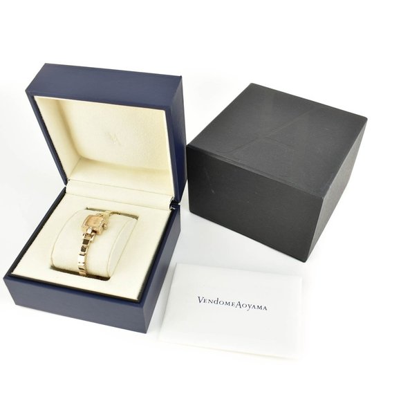 VENDOME AOYAMA: Pale Gold Genuine Diamond Watch - Picture 2 of 10